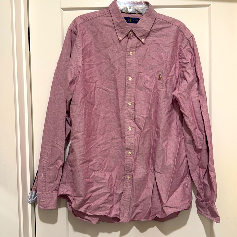 Ralph Lauren Men’s button down Heather red